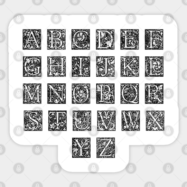 ALPHABET Alphabets Sticker TeePublic